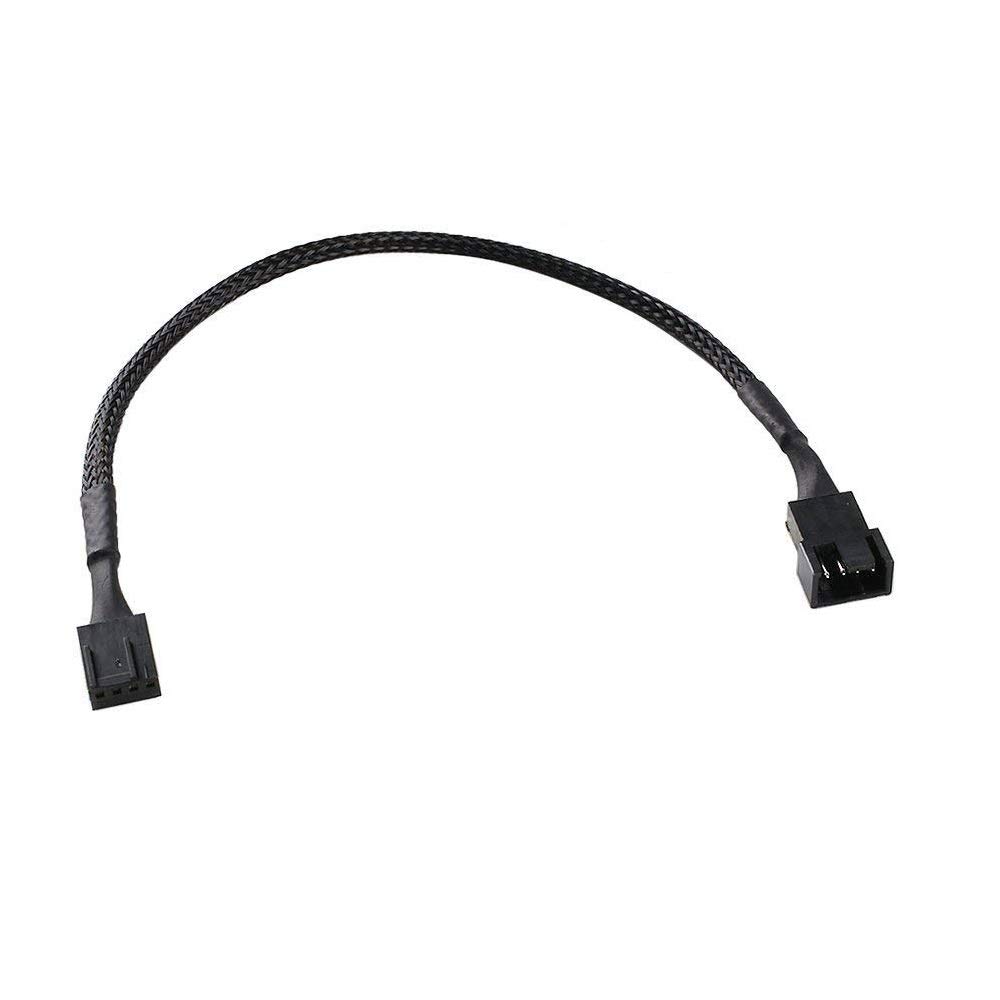Case Fan Extension Cable - Compatible 3-pin and 4-pin Fans