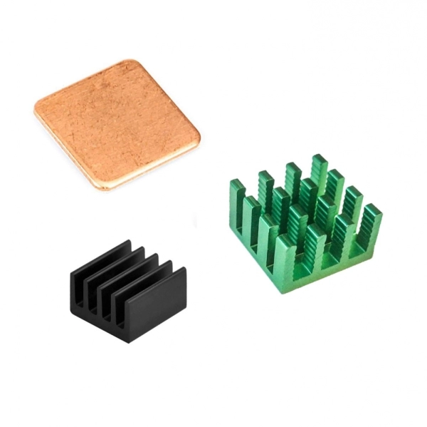 Raspberry Pi 5 Heatsink Kit Aluminum (Green (4pcs))