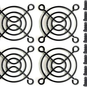 4pcs 50mm Fan Grill 50mm Guard Black with Screws