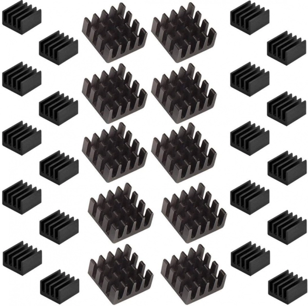 Raspberry Pi 4 B, 3 B+ Heatsink Kit Aluminum