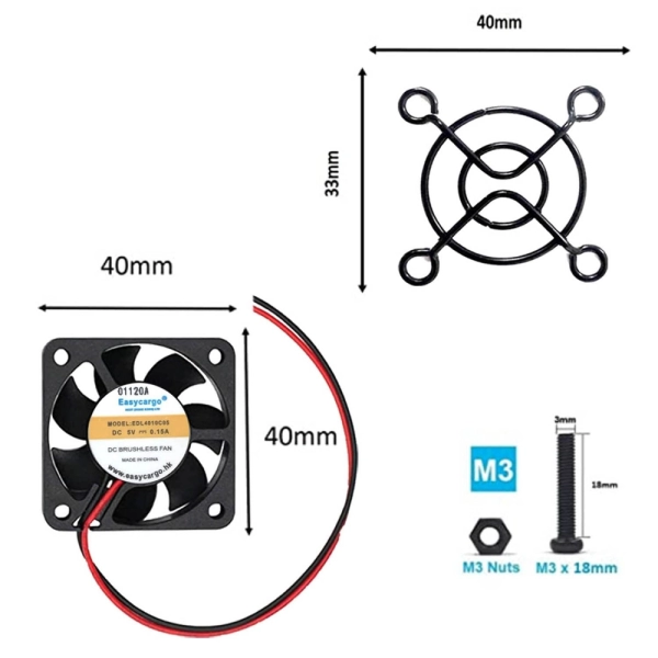 40mm Fan 4010 5V DC - Image 3