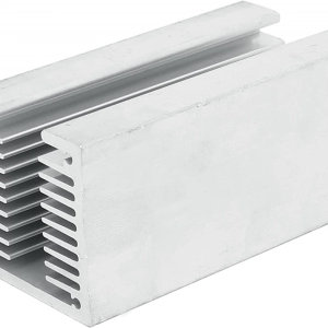 Easycargo 40mm Heatsink 100mmx40mmx40mm, Silver Tone Aluminum Cooler Heat Sink for Cooling LED Power Amplifier TEC1-12706 Thermoelectric Cooler Water Cooling Modules (100x40mmx40mm)