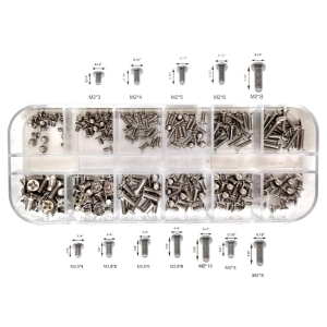 Laptop screws kit: perfect for Laptop, PC case, power supply, motherboard, hard drives, fan and floppy/CD-ROM/DVD-ROM drives, SSD MVMe M.2, fixed installation, they are placed in a box, easy to find and use!